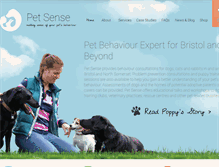 Tablet Screenshot of pet-sense.co.uk